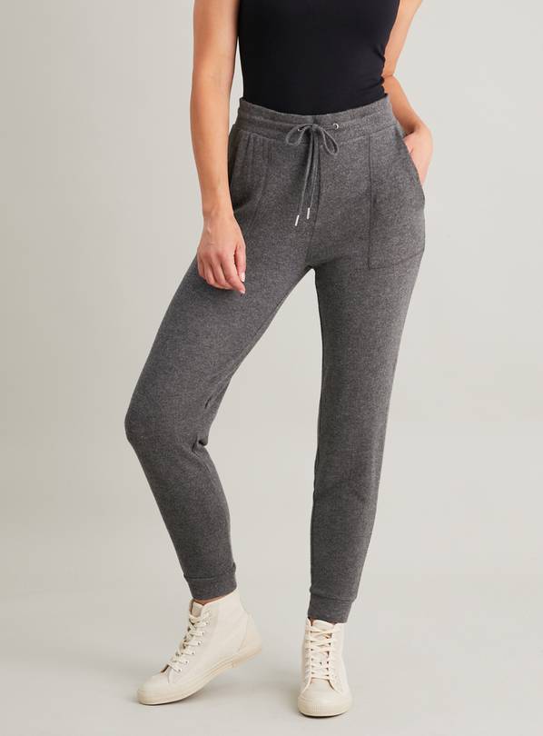 Buy Charcoal Grey Soft Touch Joggers - 14 | Joggers | Argos