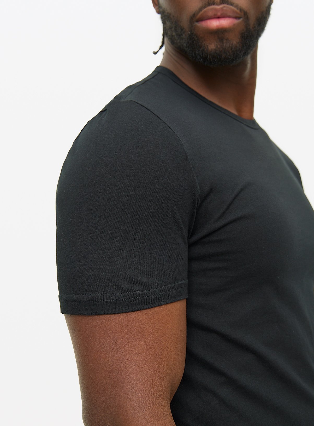 Black Crew Neck T-Shirts 2 Pack XL - Image 3 thumbnail