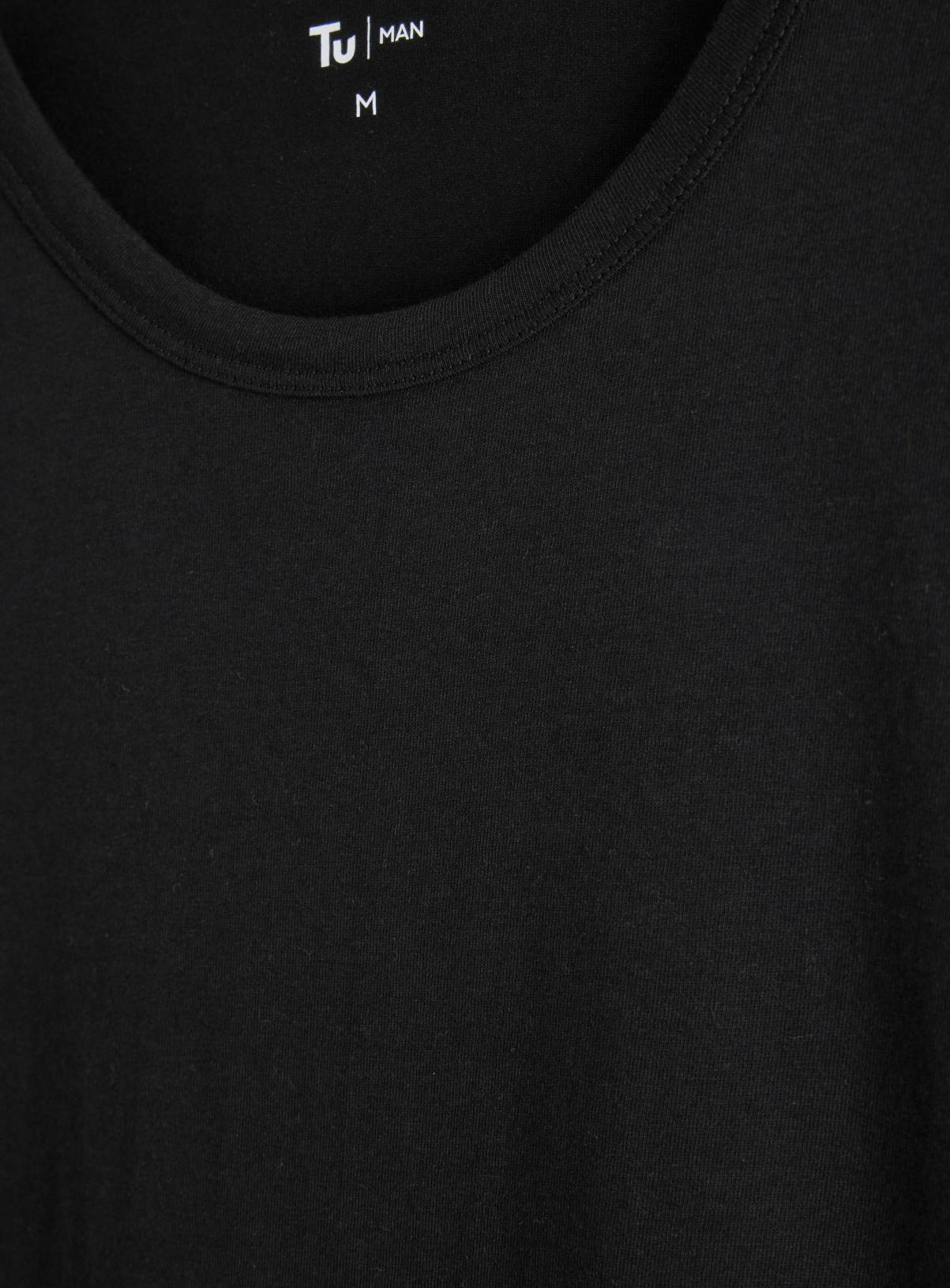 Black Crew Neck T-Shirts 2 Pack XL - Image 4