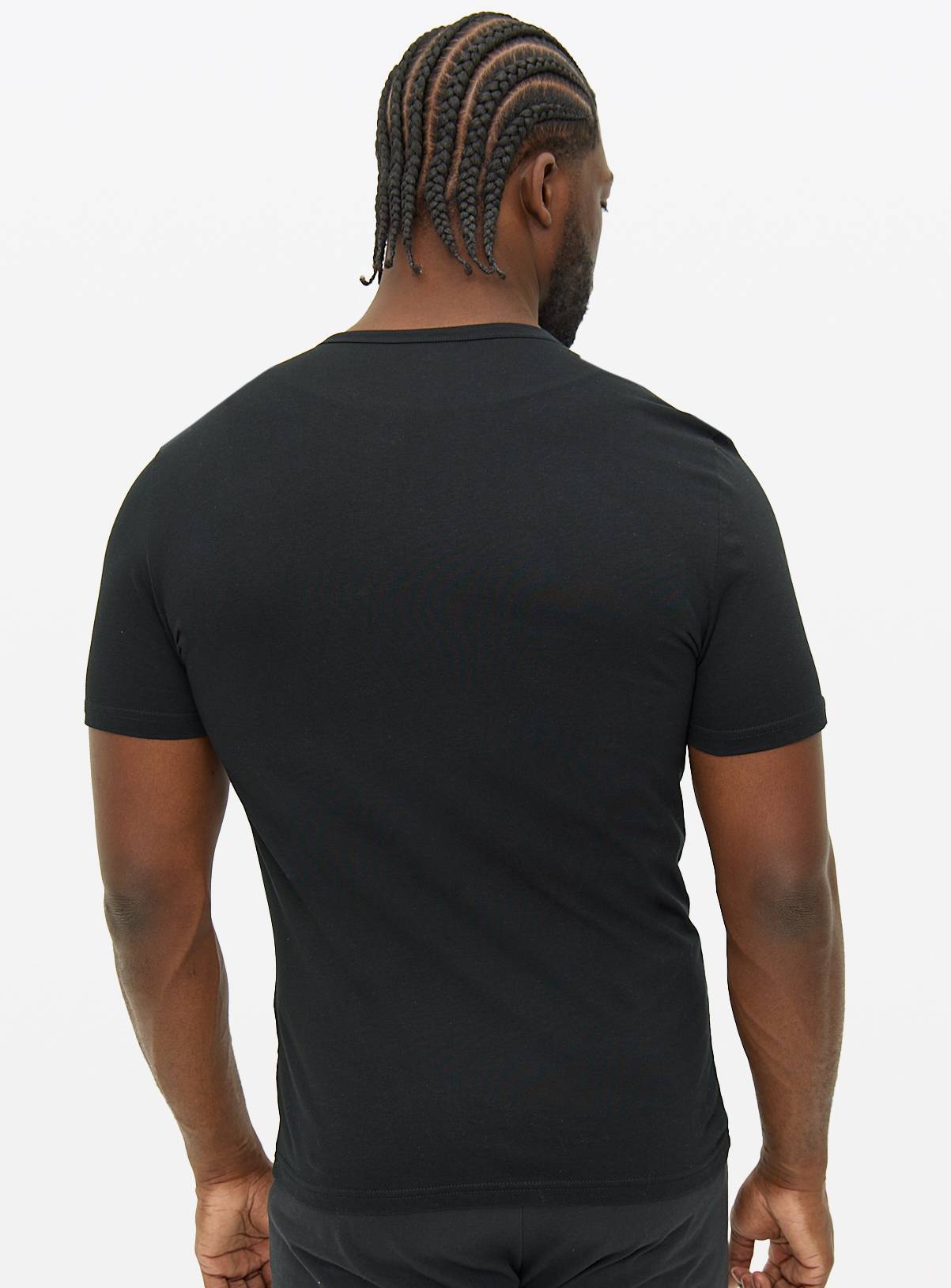 Black Crew Neck T-Shirts 2 Pack XL - Image 5