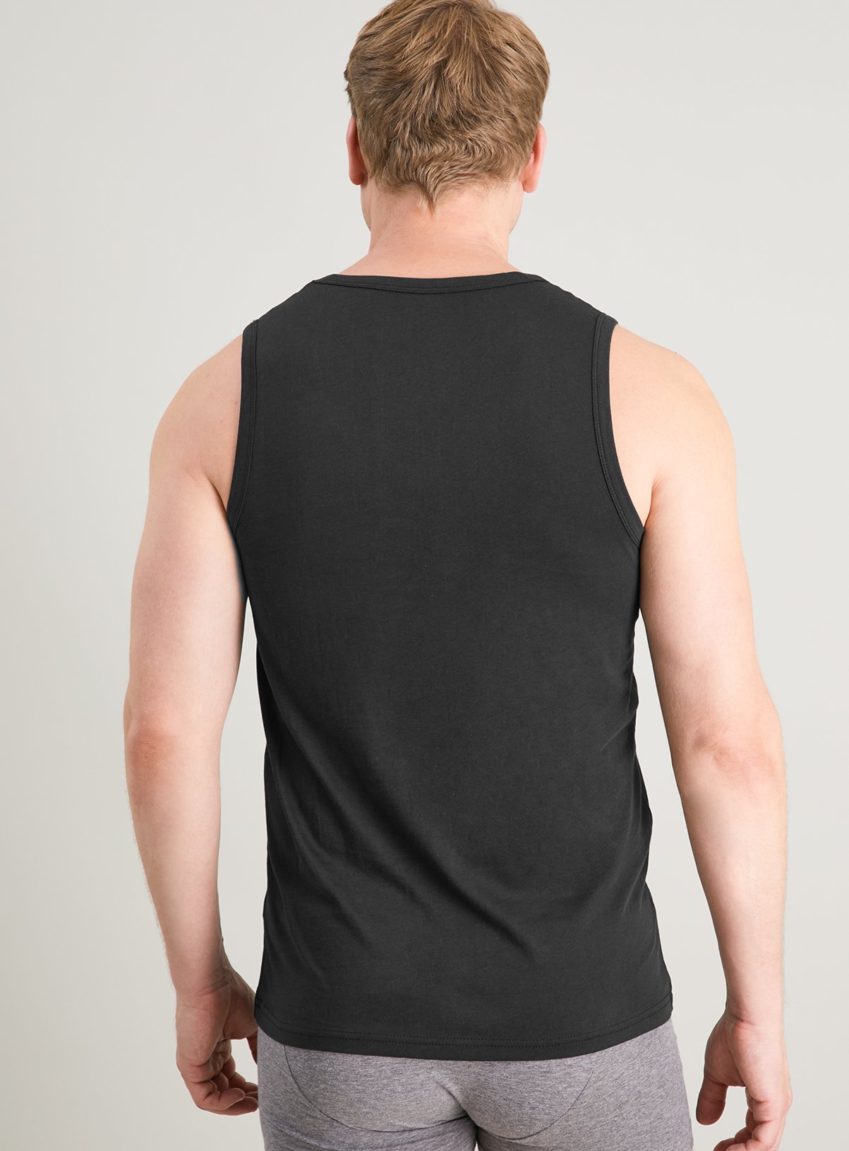 Black Sleeveless Vests 2 Pack M - Image 3 thumbnail