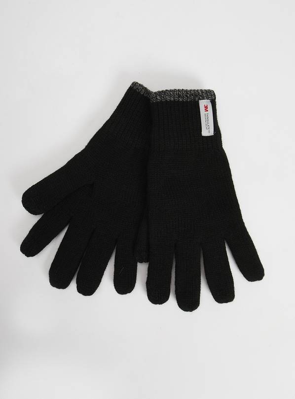 Buy 3M Black Touchscreen Finger Tip Gloves S/M Accessories Argos