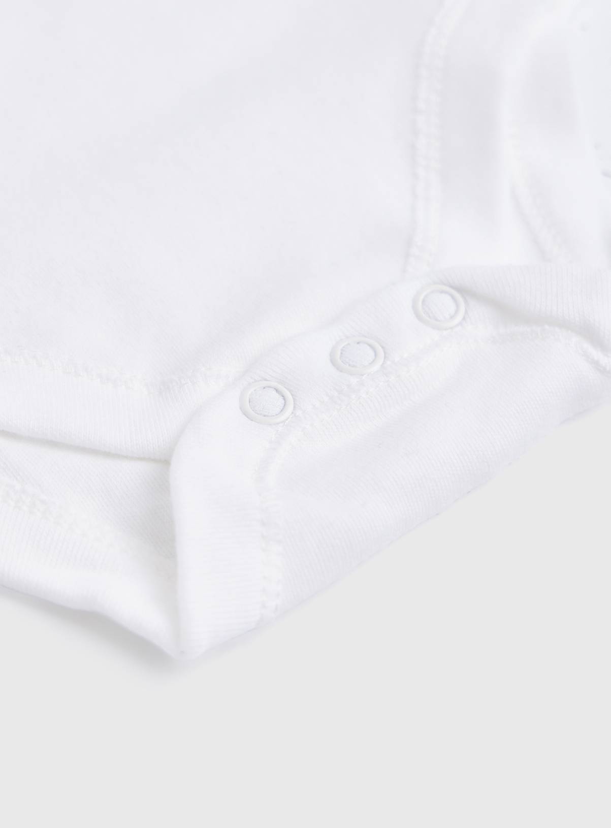 White Bodysuits 7 Pack Tiny Baby - Image 2