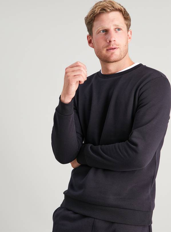 Buy Black Crew Neck Sweatshirt - XXXL | Sweatshirts and hoodies | Argos