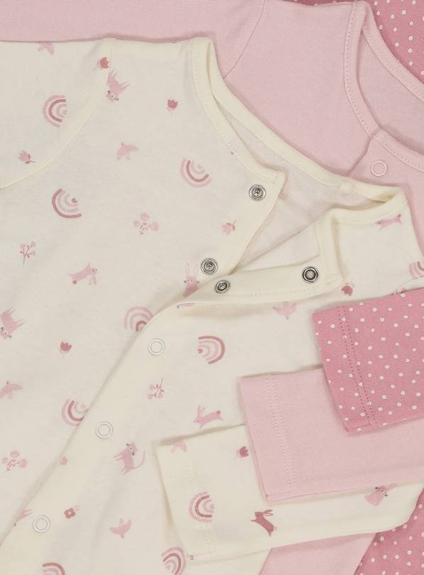 Sainsbury's baby girl store sleepsuits