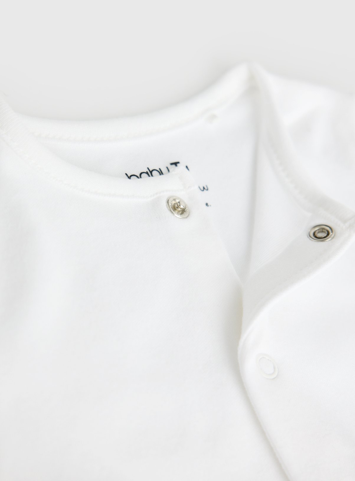 White Long Sleeve Sleepsuits 5 Pack Newborn - Image 2 thumbnail