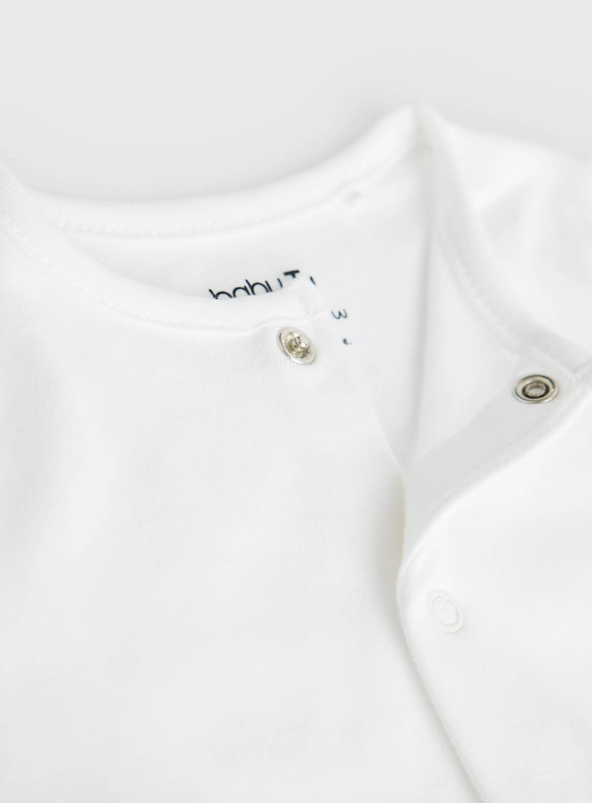 White Long Sleeve Sleepsuits 5 Pack Up to 1 mth - Image 2