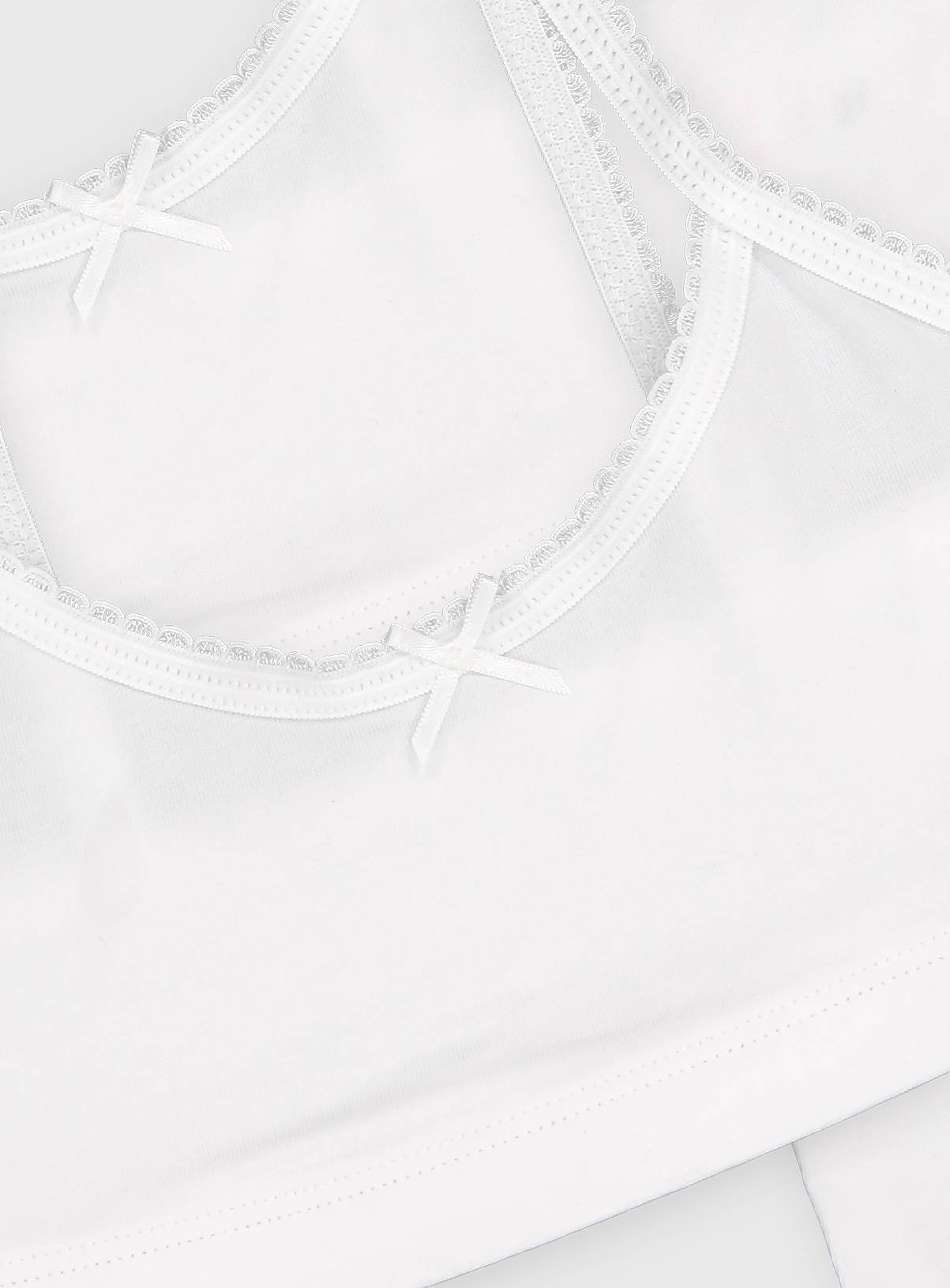 White Crop Tops 5 Pack 6-7 years - Image 2