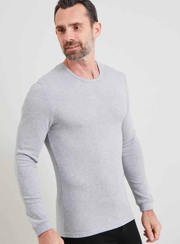 Buy Grey Long Sleeve Maximum Warmth Thermal Shirt - XS | Underwear | Argos