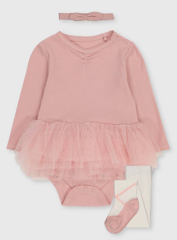 Buy Pink Tutu Bodysuit, Headband & Tights 1218 months Bodysuits