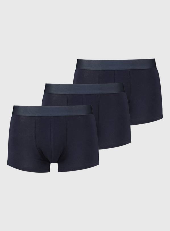 Navy Hipsters 3 Pack - L