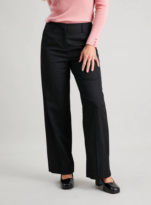 Smart straight-leg trousers