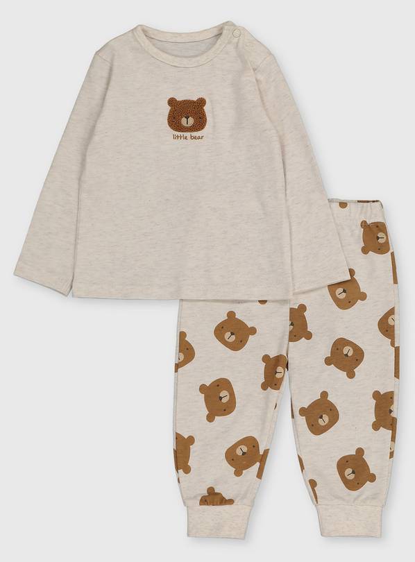 Buy Oatmeal Bear Appliqué Pyjamas 1824 months Sleepsuits and