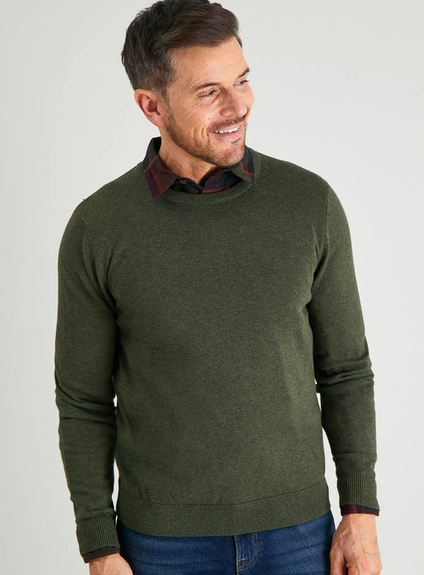 Buy Dark Green Crew Neck Jumper - XXXXL | Jumpers and cardigans | Argos