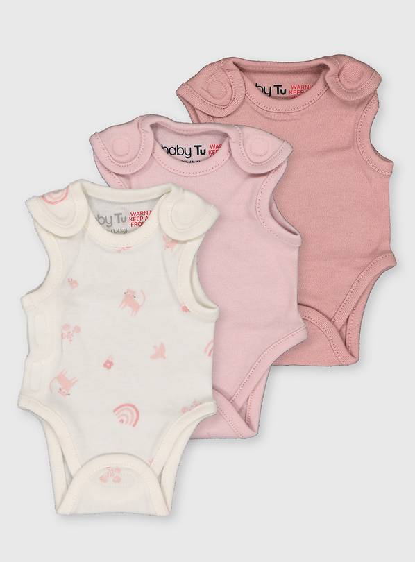 Pink 2024 baby vests