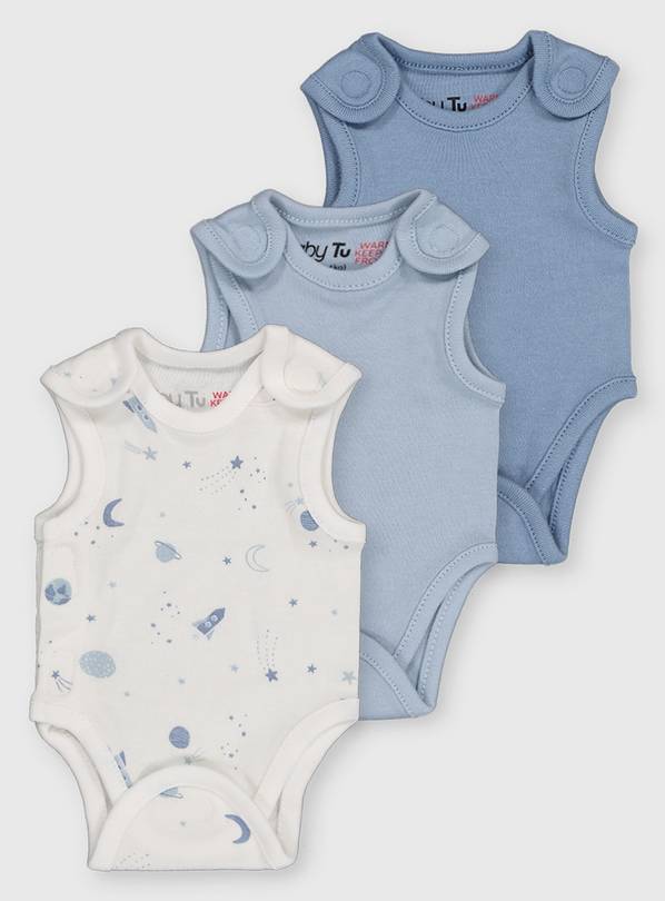 Blue Space Premature Bodysuits 3 Pack 3lbs - 1.4kg