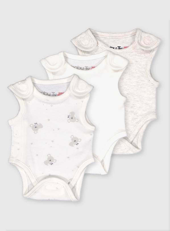 Koala Premature Baby Bodysuits 3 Pack 4lbs - 1.8kg