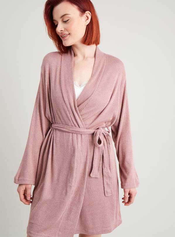 Buy Pink Soft Knit Dressing Gown M Dressing gowns Argos