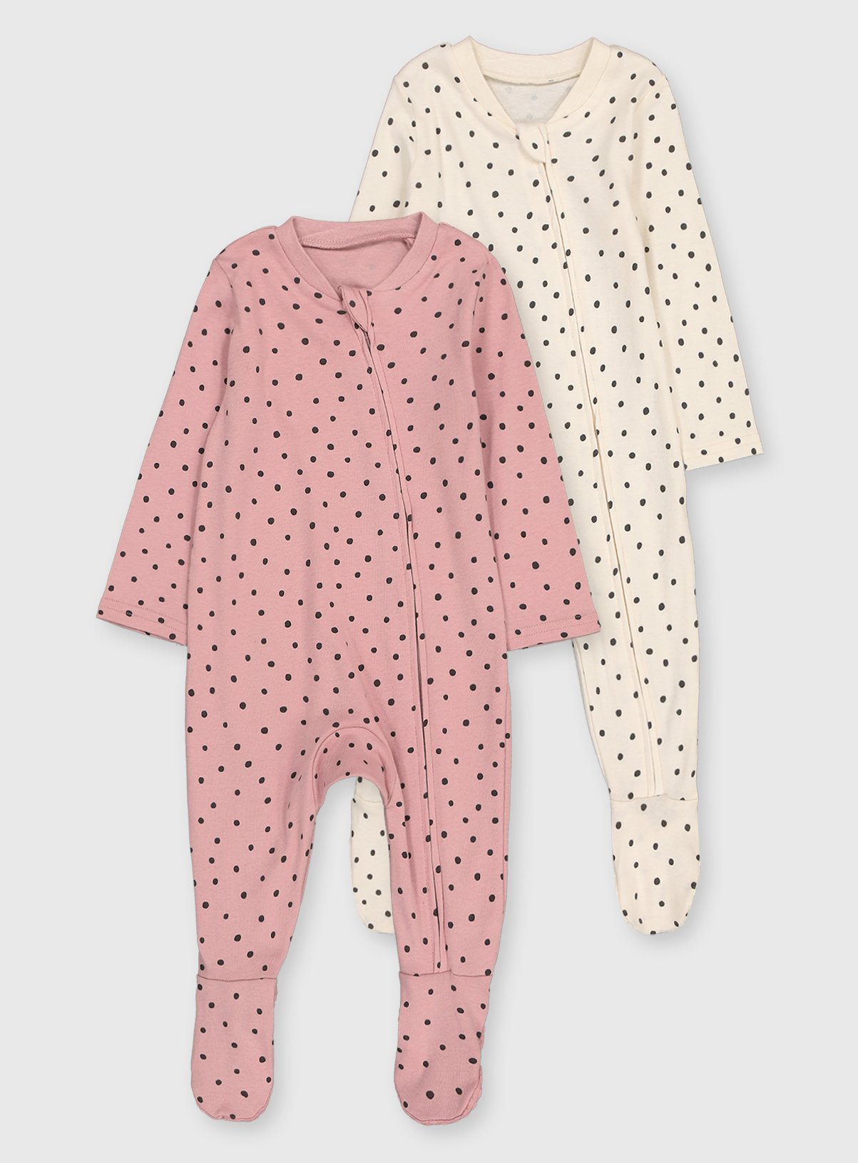 Buy Dotty Sleepsuits 2 Pack 9 12 Months Sleepsuits And Pyjamas Argos