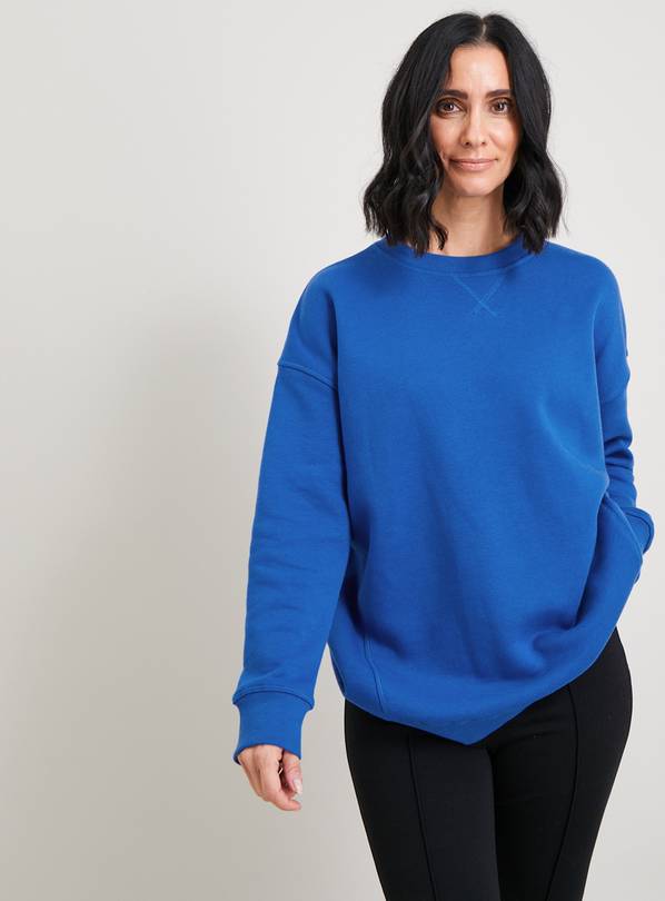 Buy Blue Boyfriend Sweatshirt - S | Hoodies and sweatshirts | Argos