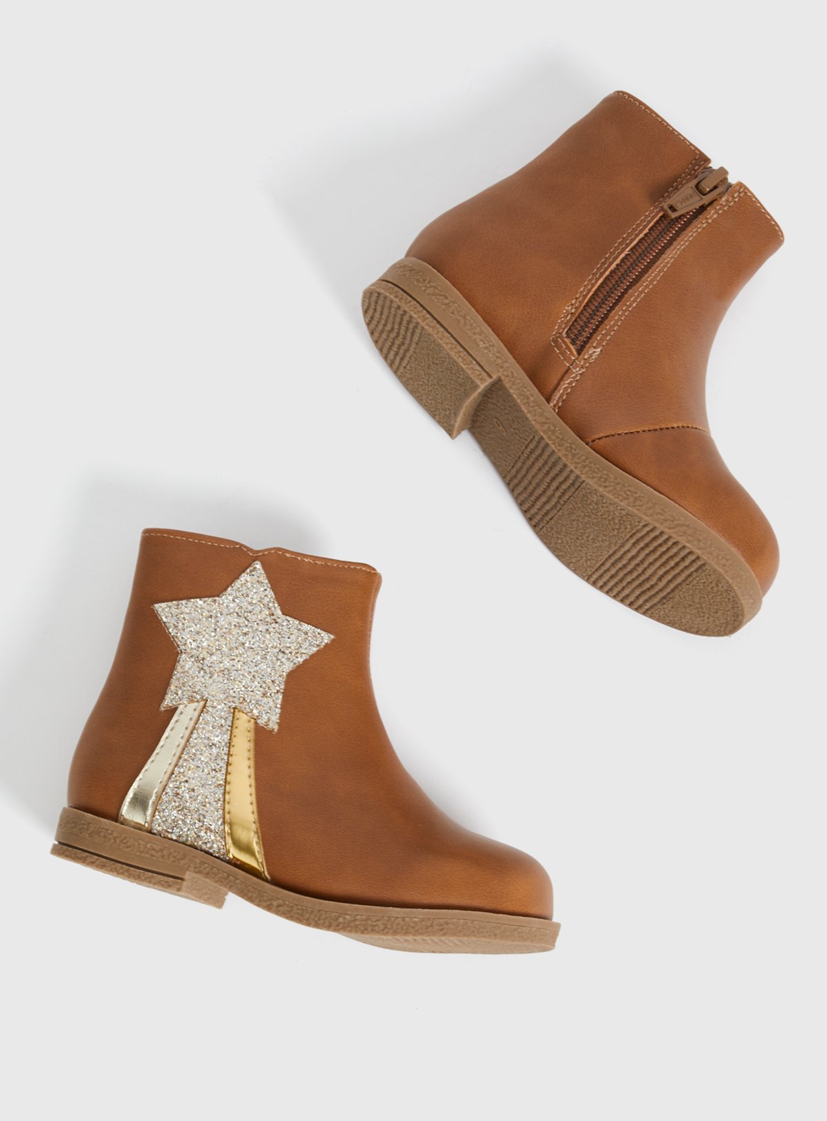 infant brown chelsea boots