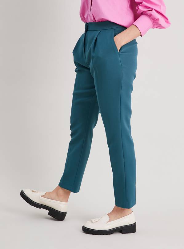 Womens smart cropped clearance trousers