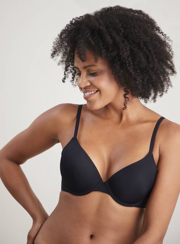 Buy Black Soft Touch T-Shirt Bra 32G | Bras | Argos