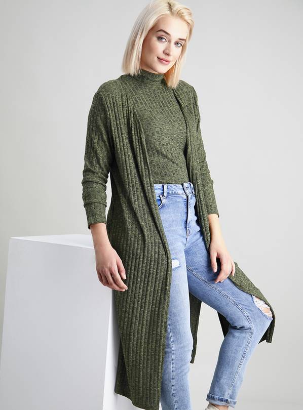 Buy Khaki Knitlook Longline Coord Cardigan 14 Tshirts Argos