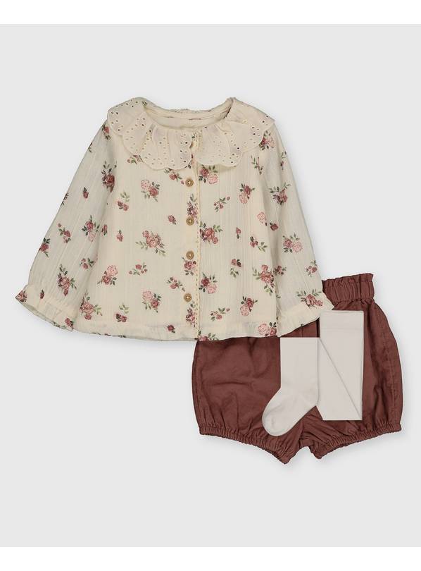 Buy Floral Blouse & Bloomer Set With Tights 1218 months Dresses