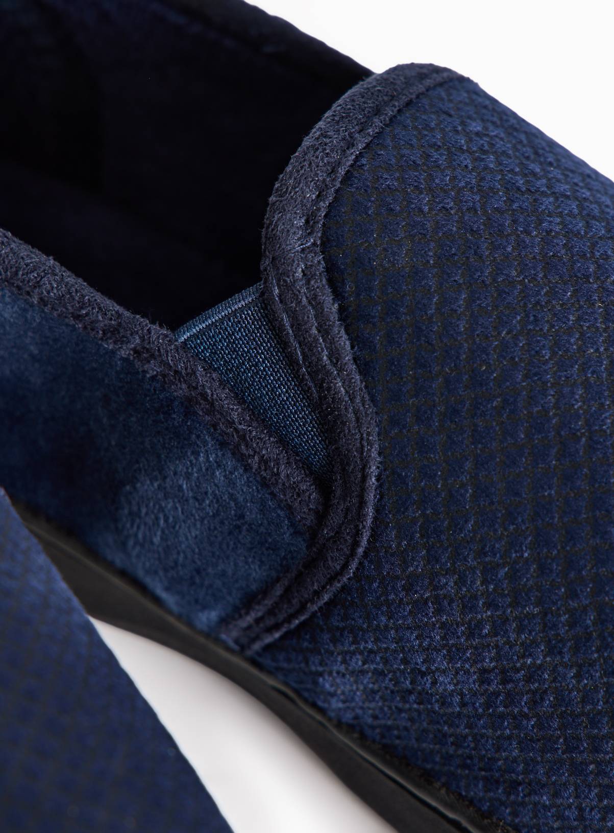 Navy Diagonal Square Full Slippers With Arch Support 8 - Image 4