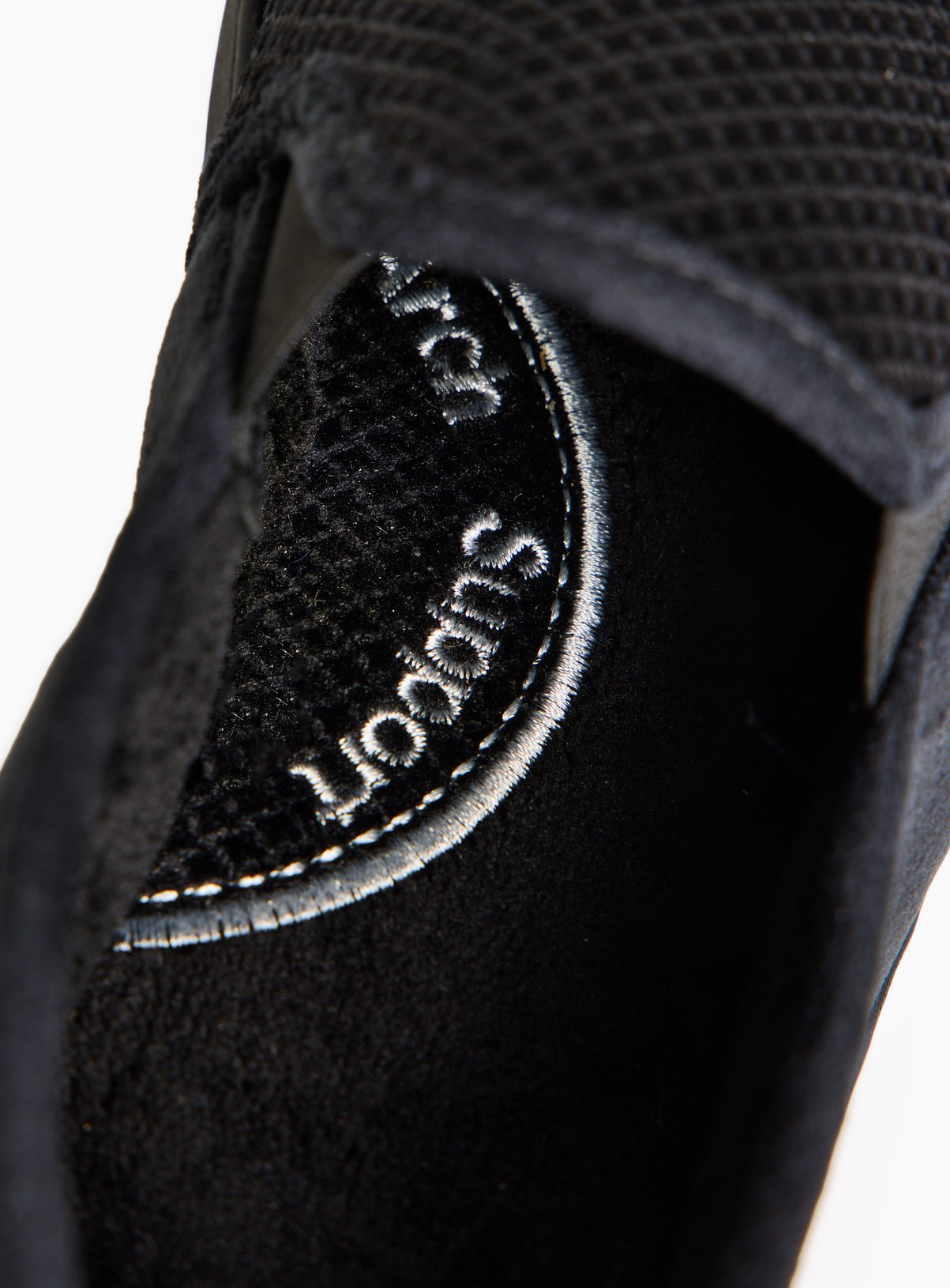Black Diagonal Square Full Slippers With Arch Support 10 - Image 3 thumbnail
