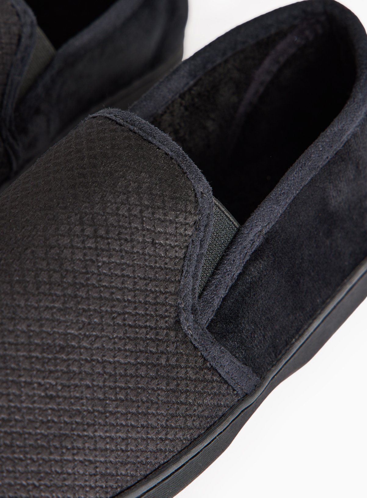 Black Diagonal Square Full Slippers With Arch Support 10 - Image 4 thumbnail