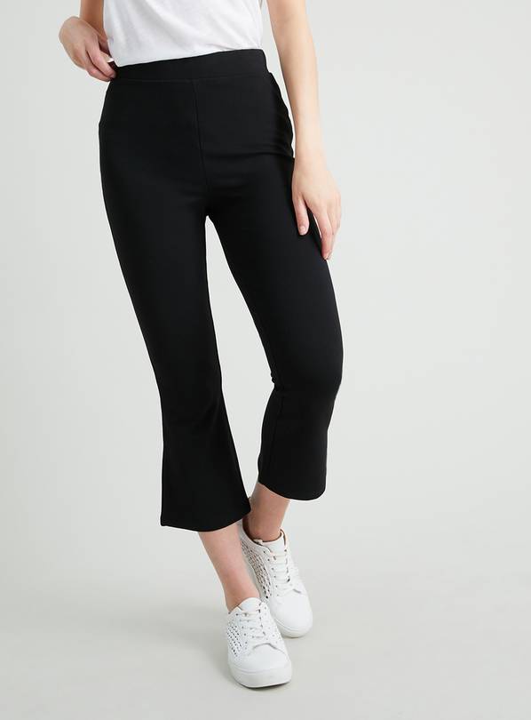 Buy Black Kick Flare Cropped Leggings 18 Leggings Argos