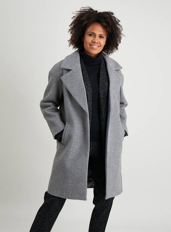 Long 2025 grey peacoat