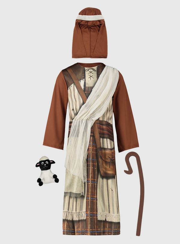 Buy Christmas Brown Nativity Shepherd Costume 78 years Kids fancy