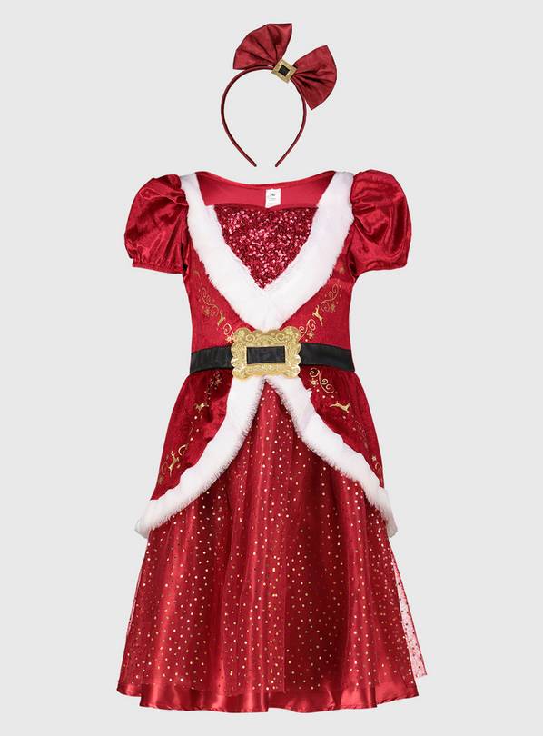 Buy Christmas Red Miss Santa Costume 1 2 years Argos