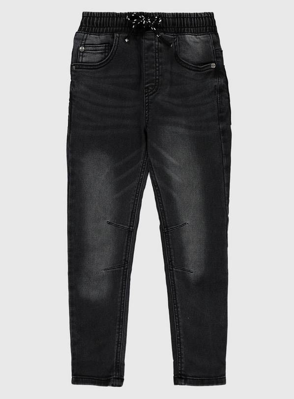 Charcoal Grey Loopback Jeans - 4 years