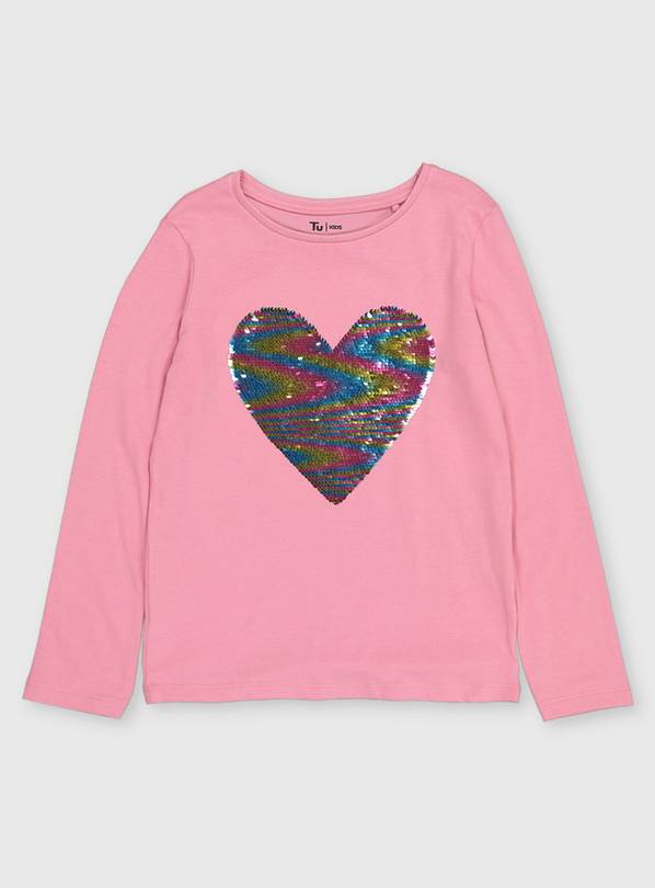 Pink Reversible Sequin T-Shirt - 3 years