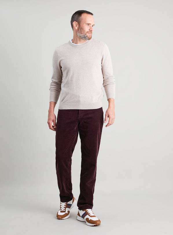 Purple corduroy hot sale trousers mens