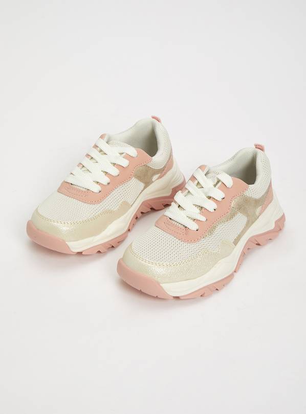 Buy Pink Chunky Glitter Trainers - 11 Infant | Trainers | Argos