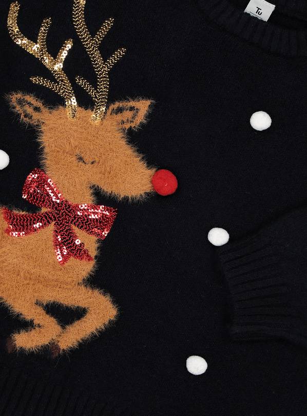 Navy reindeer outlet jumper