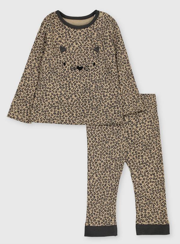 Buy Halloween Leopard Print Pyjamas - 3-6 months | Sleepsuits and ...