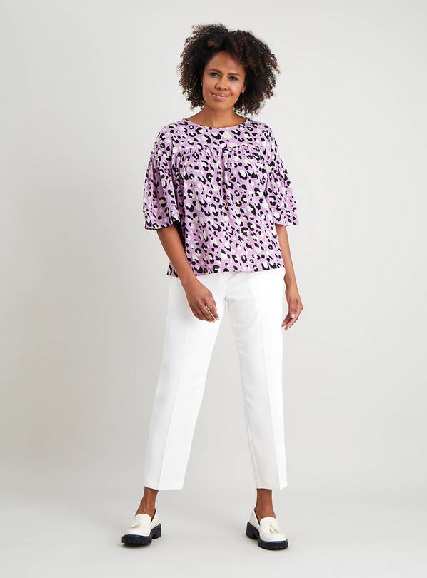 Buy Lilac Leopard Print Swing Top - 12 | Tops | Argos