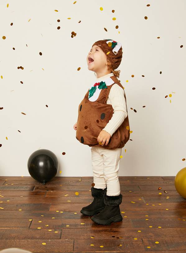 Buy Christmas Pudding Tabard & Hat 56 years Kids fancy dress