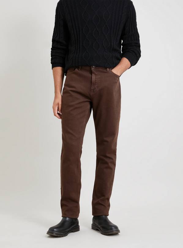 Buy Brown Slim Fit Jeans - 36R | Jeans | Argos