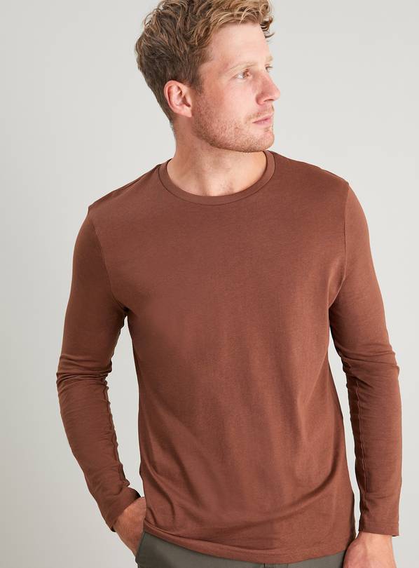 Buy Brown Long Sleeve Top XXL Tshirts and polos Argos