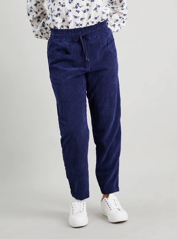 Paperbag hot sale trousers navy