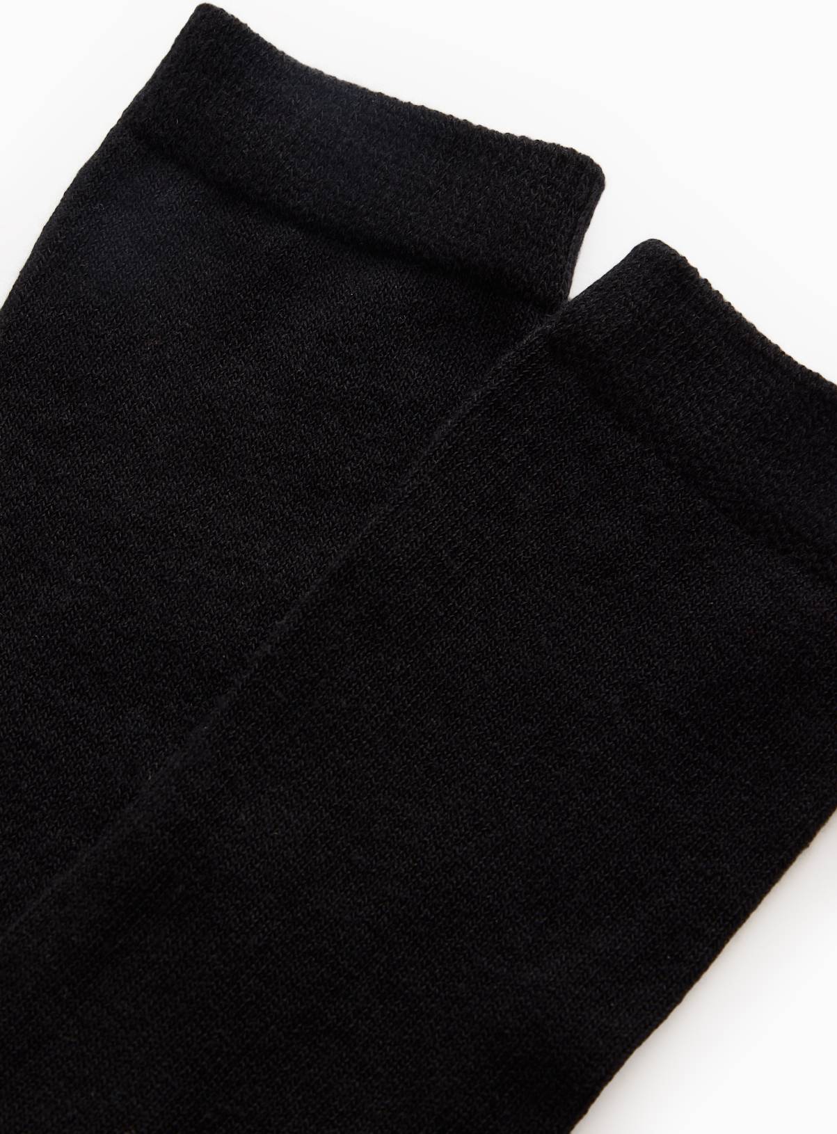 Black Over The Knee School Sock 5 Pack 9-12 - Image 2
