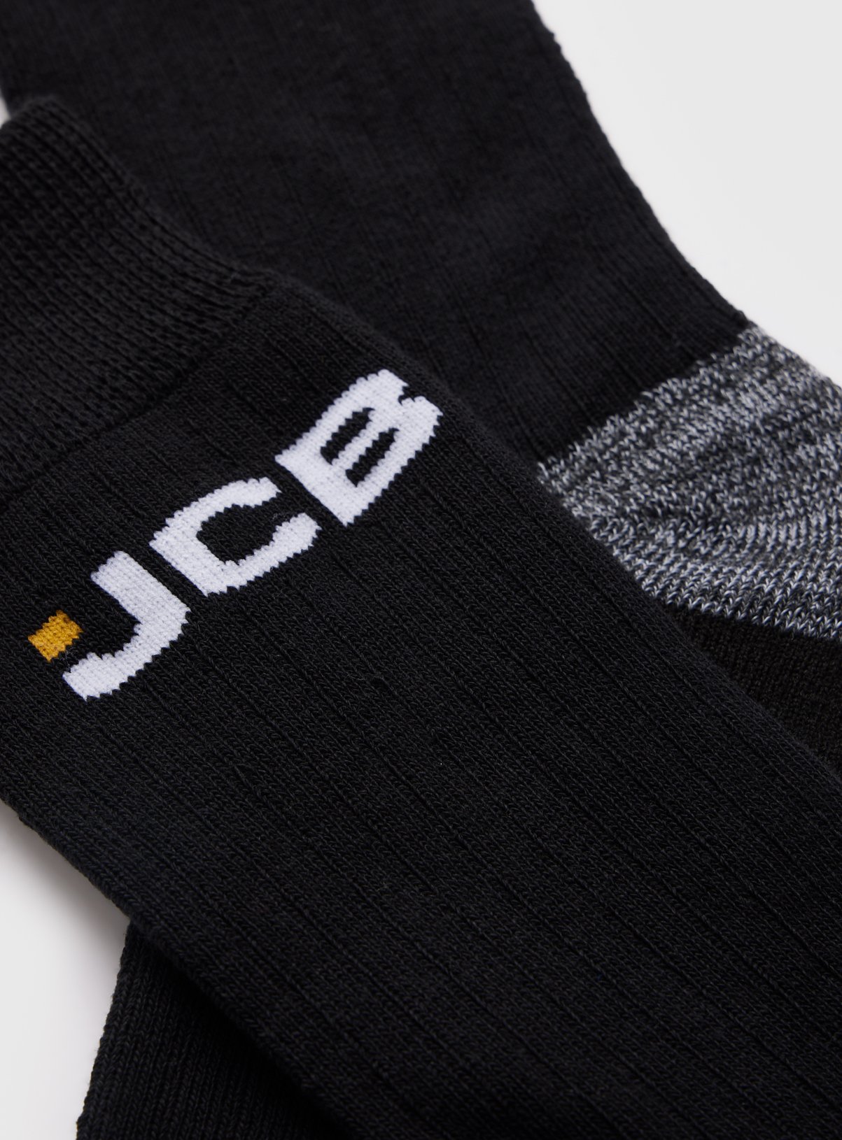 JCB Black Ankle Socks 3 Pack 6-11 - Image 2 thumbnail