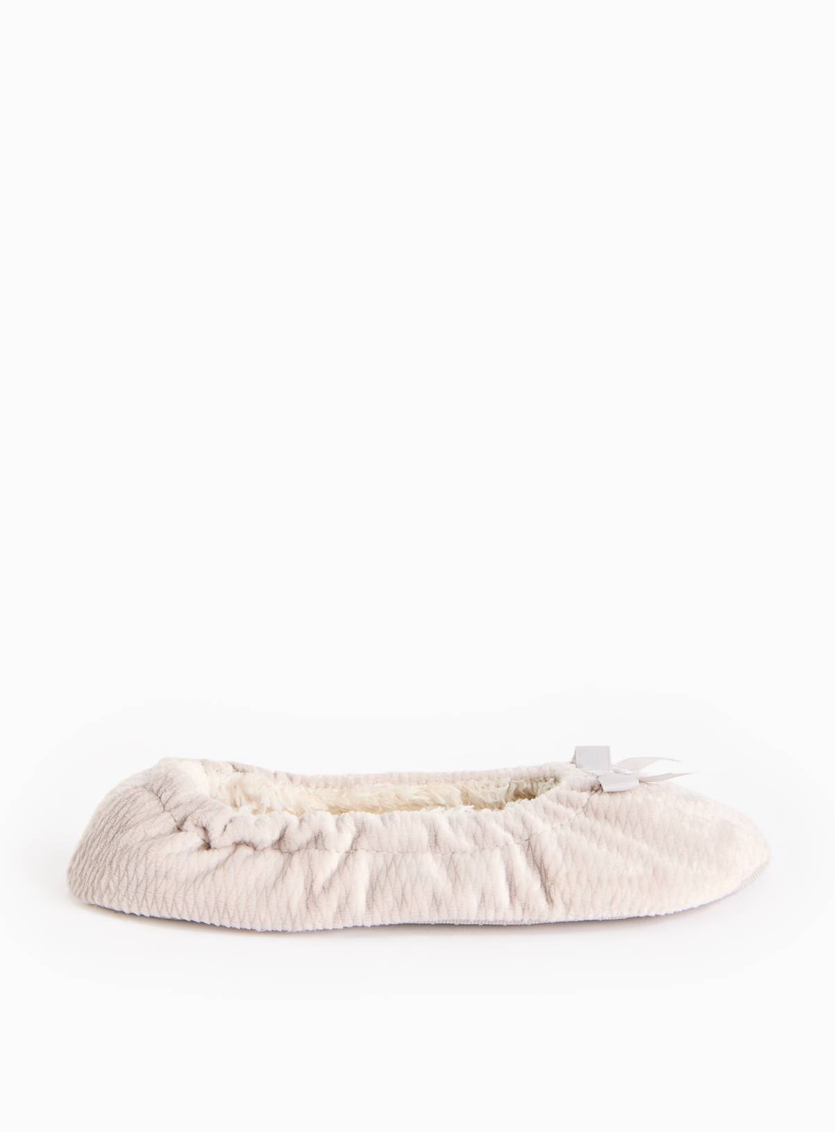 Grey Ballerina Slippers M - Image 2